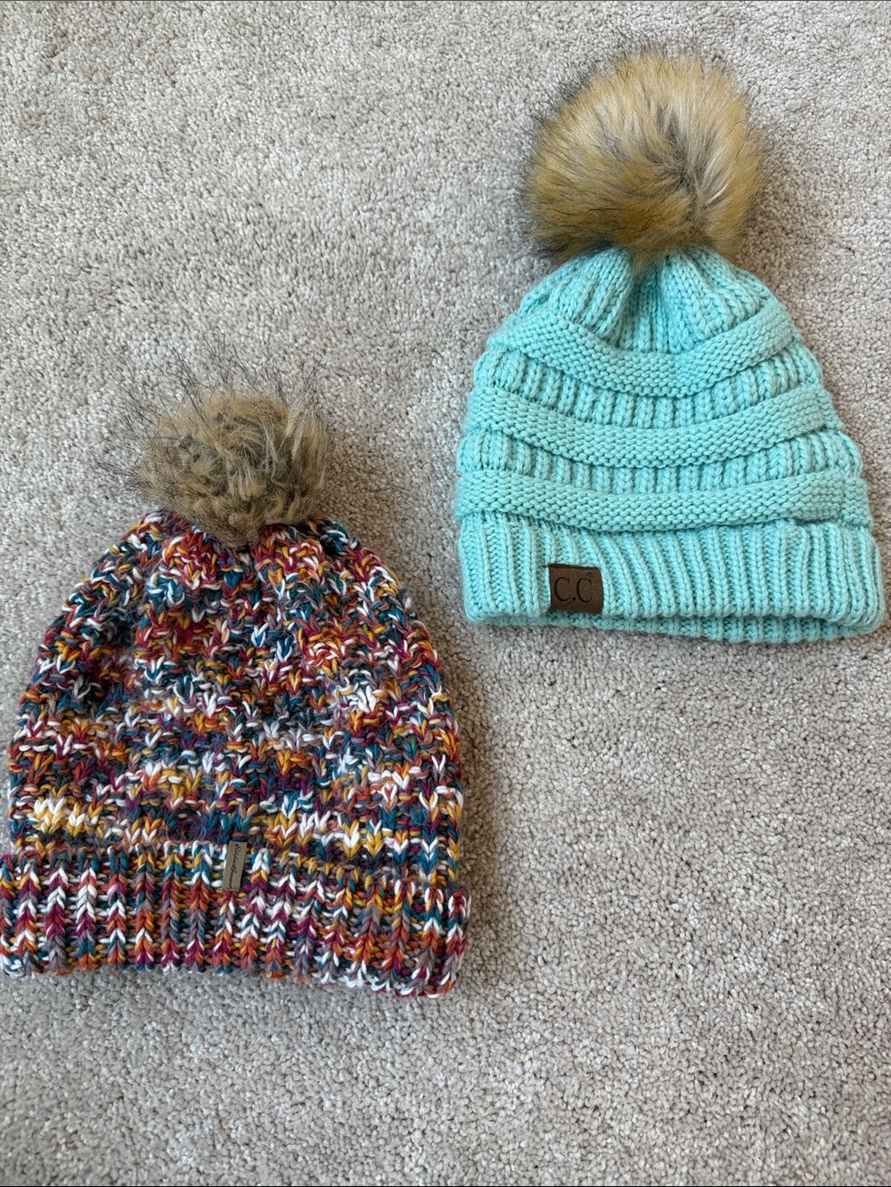 ‼️ 2 Soft Knit Winter Hats ‼️